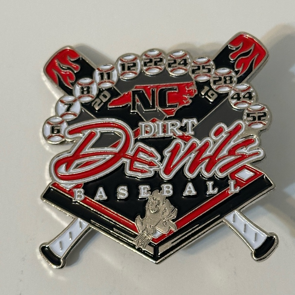 Cooperstown Dreams Park Trading Pin NC Dirt Devils Baseball Team 2019